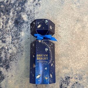 Bath & Body Works Dream Bright Blue and Gold Gift Box